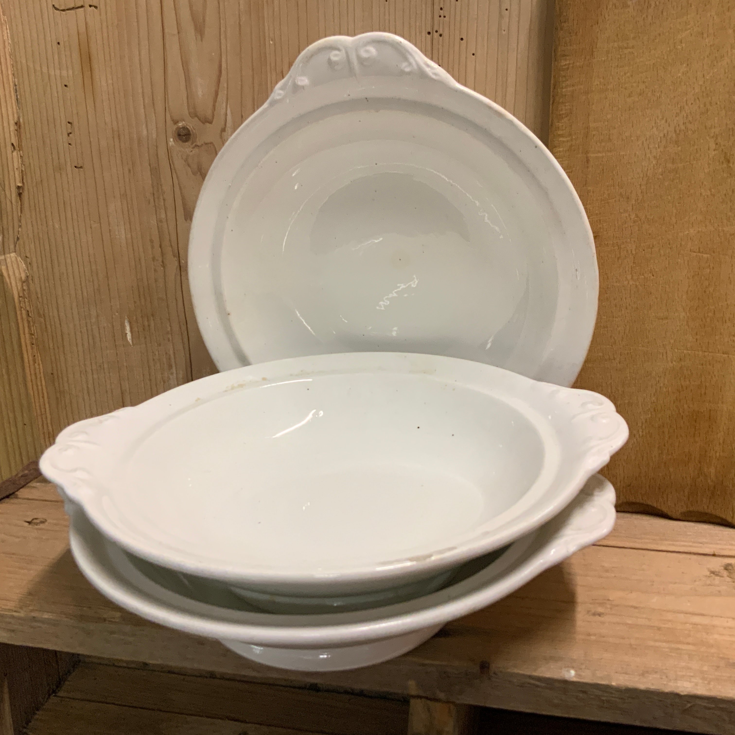 Set van 3 brocante schaaltjes