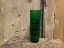 Set van 4 groene ARCOROC glazen
