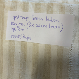 Gestreept linnen laken