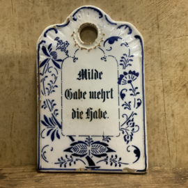 Antiek Duits ontbijtplankje