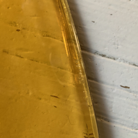 Grote VERECO amberkleurige schaal