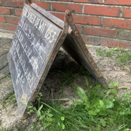 Oud dubbelzijdig boeren reclamebord