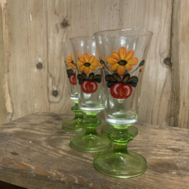 Set vintage glaasjes