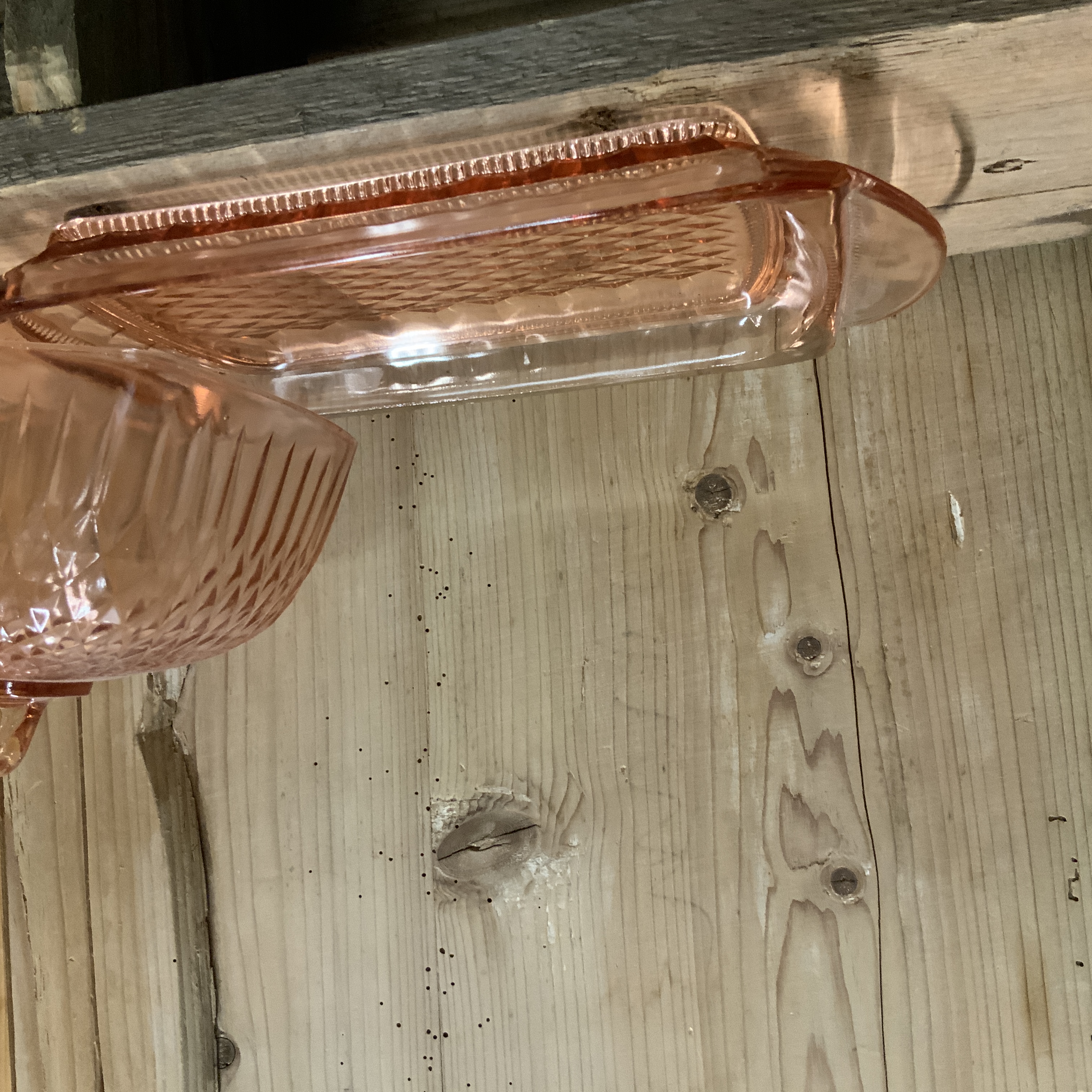 Roze kaasstolp, persglas