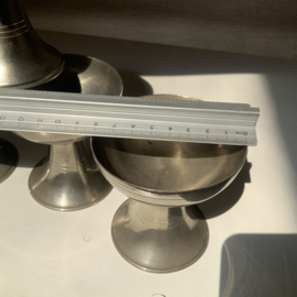Vintage, metalen ijscoupe
