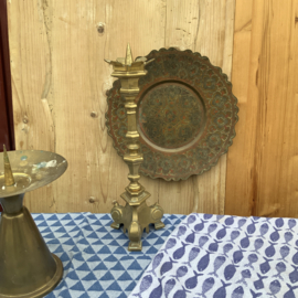 Oosters blad van messing met kleur