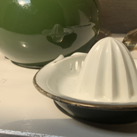 Citruspers groen met goud randje