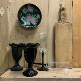 Zwart sorbetglas