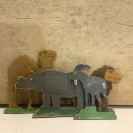 Set houten dieren