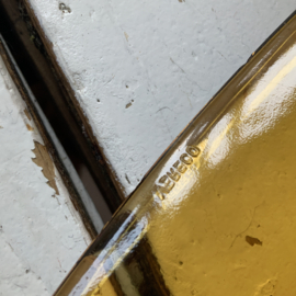 Grote VERECO amberkleurige schaal