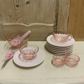 Set roze schoteltjes  VILLEROY EN BOCH