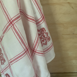 Linnen droogdoek met borduur