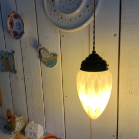 Hanglamp, marmermotief kap