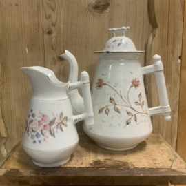 Koffiekan, wit emaille