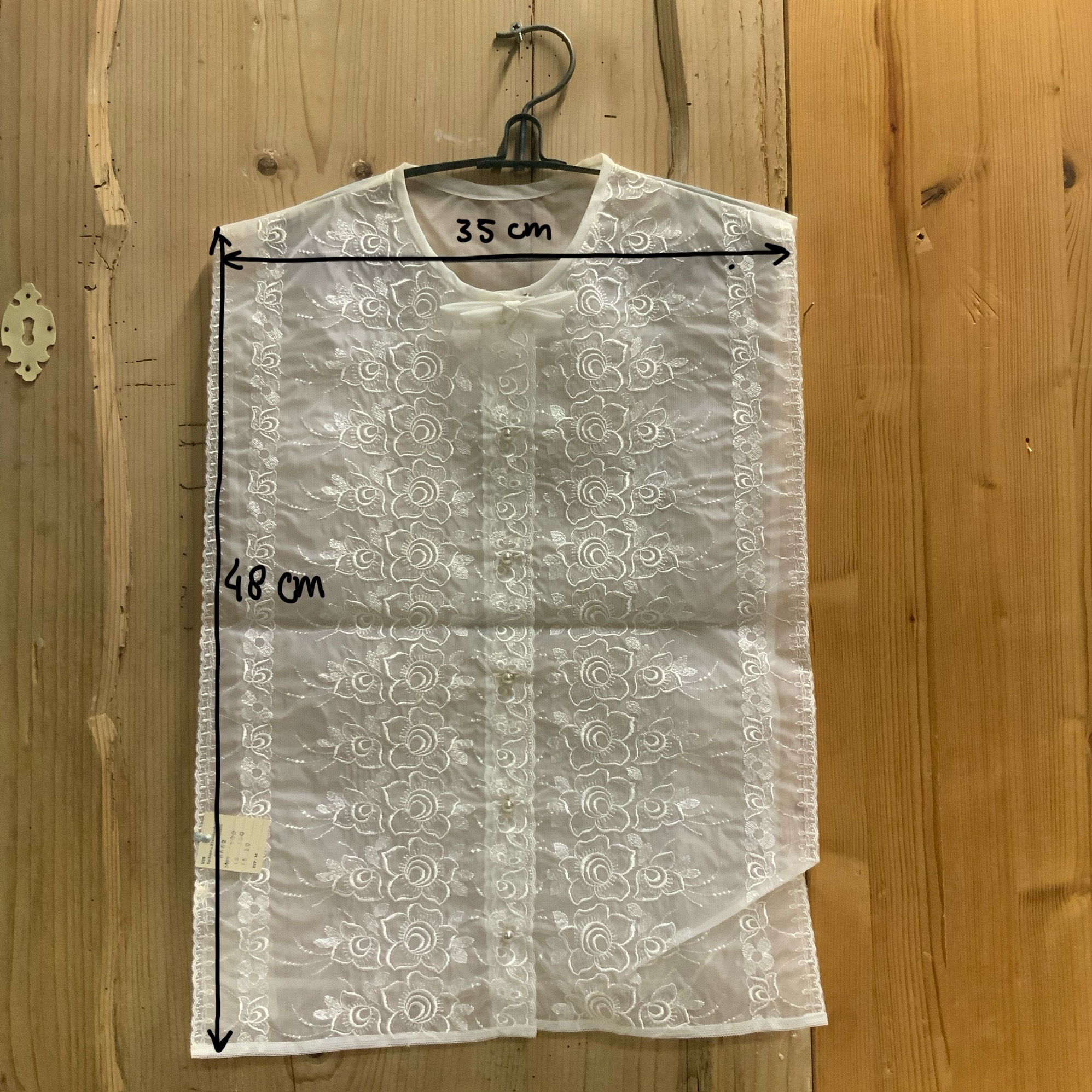 Witte, vintage “ nep” blouse