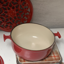 Een pan van LE CREUSET