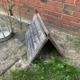 Oud dubbelzijdig boeren reclamebord