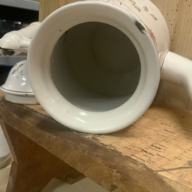 Koffiekan, wit emaille