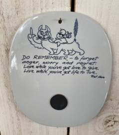Vintage wandhanger, Piet Hein voor Royal Copenhagen