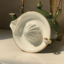 Citruspers groen met goud randje