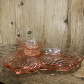 Roze persglas blaadje