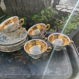 Set van 5 mokka kop en schotels BAVARIA Mitterteich