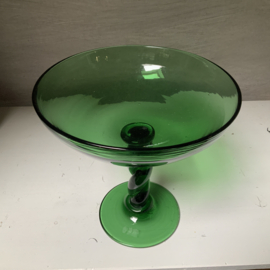 Groene schaal op voet