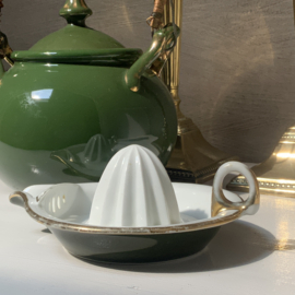 Citruspers groen met goud randje