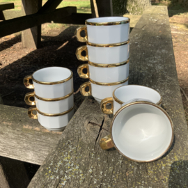 PILLIVUYT, vintage koffiekopjes