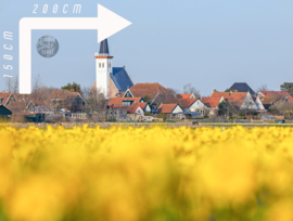 Kerk den Hoorn en Narcissen, Fleece Deken.