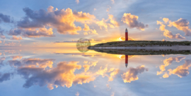 Vuurtoren Spiegeling - Spatscherm keuken