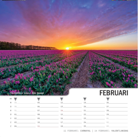 Texel kalender 2024, vierkant 31x31cm, fotograaf Justin Sinner
