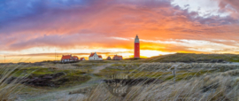 Vuurtoren van Texel, ringen in de hoeken.