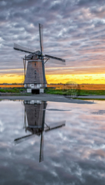 Texel strandlaken Molen het Noorden. (Zonder Texel logo)