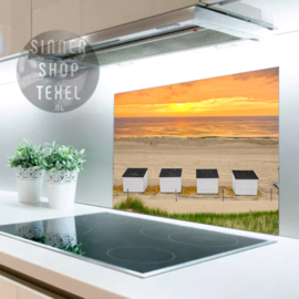 Strandhuisjes - Spatscherm Keuken