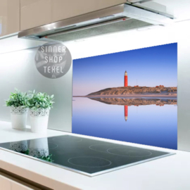 Vuurtoren reflectie - Spatscherm Keuken