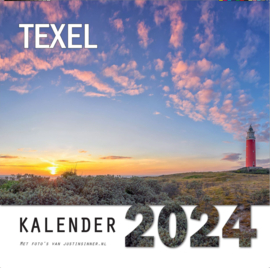 Texel kalender 2024, vierkant 31x31cm, fotograaf Justin Sinner