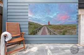 Vuurtoren van Texel, ringen in de hoeken.