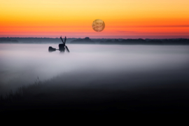 Mist in Waalenburg - Fleece deken