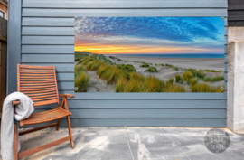 Strand van Texel, ringen in de hoeken.