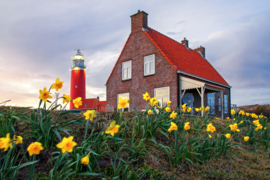 Vuurtoren van Texel, ringen in de hoeken.