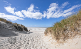 Strand van Texel, ringen in de hoeken.