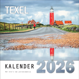 Texel kalender 2026, vierkant 31x31cm, fotograaf Justin Sinner