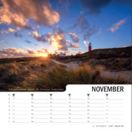 Texel kalender 2026, vierkant 31x31cm, fotograaf Justin Sinner