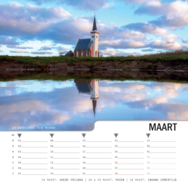 Texel kalender 2027, vierkant 31x31cm, fotograaf Justin Sinner