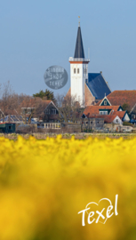 Texel strandlaken Den Hoorn. (Met Texel logo)