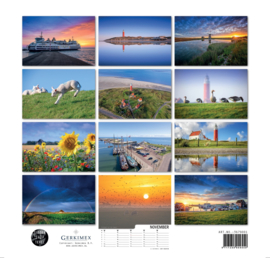 Texel kalender 2025, vierkant 31x31cm, fotograaf Justin Sinner