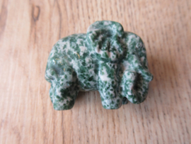 Olifant Green spotted stone/Boomagaat (#74)