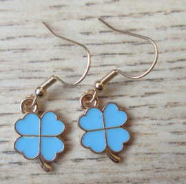 Klavertje vier blauw