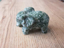 Olifant Green spotted stone/Boomagaat (#74)